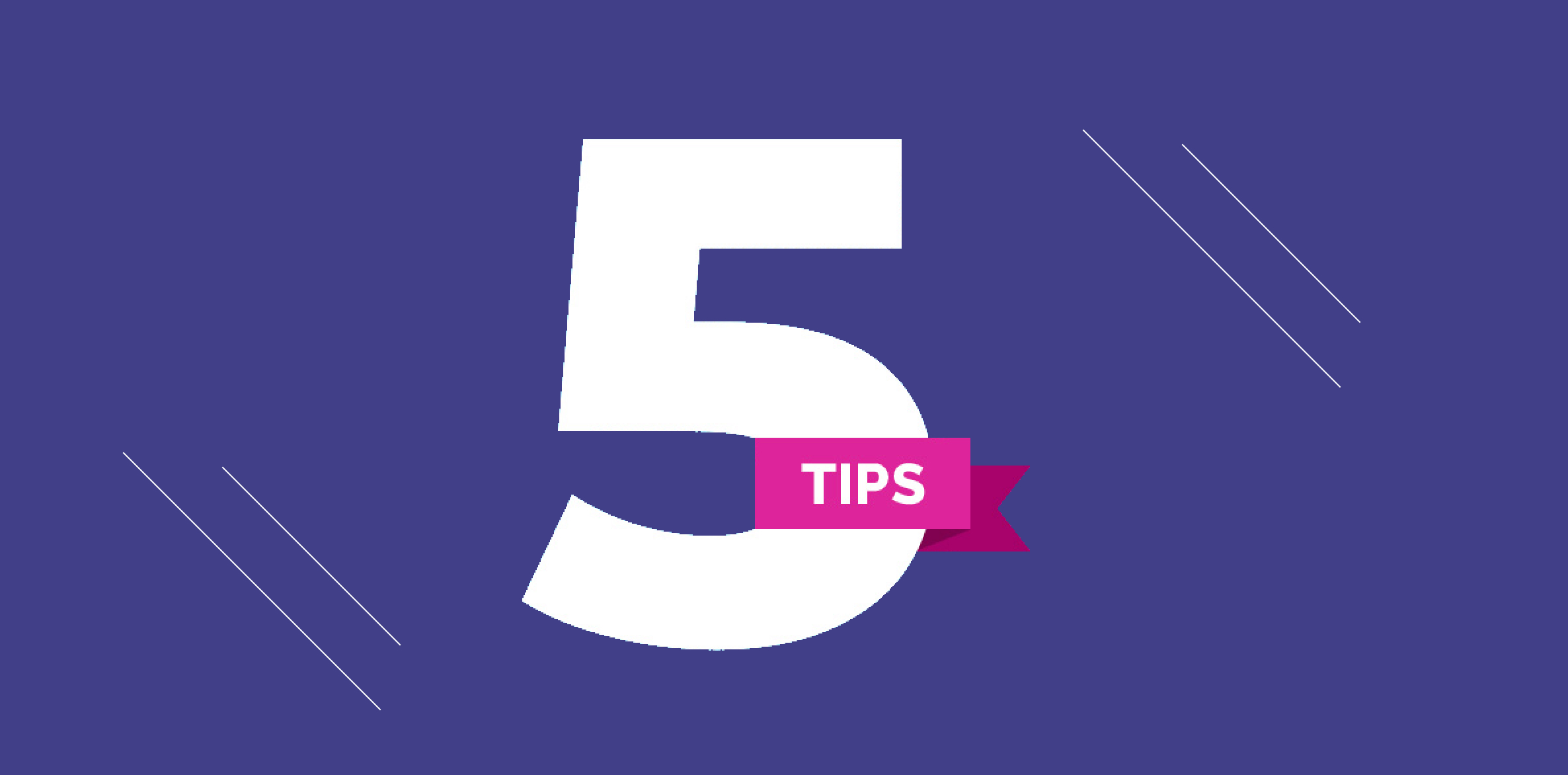 design showing 5 tips